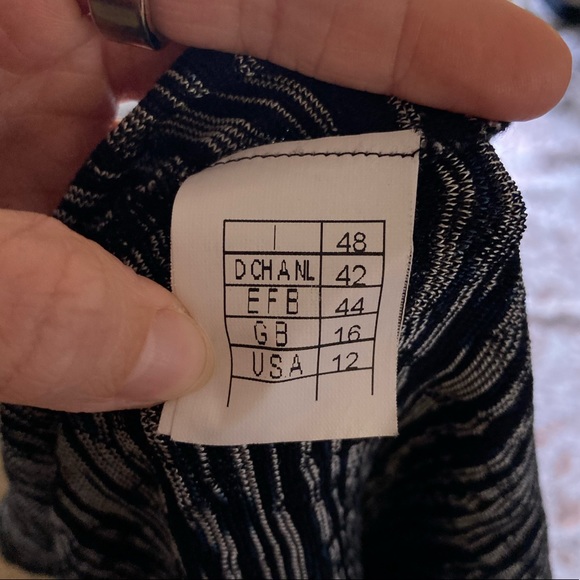 Missoni Chevron 3/4 Sleeve Semi-Sheer Wrap Top - Picture 6 of 7